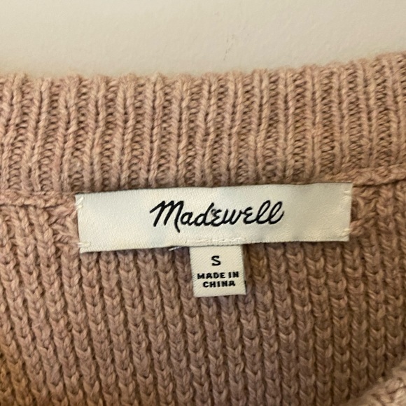 Madewell blush Province Cross-Back Pullover Sweater. S - Picture 2 of 8